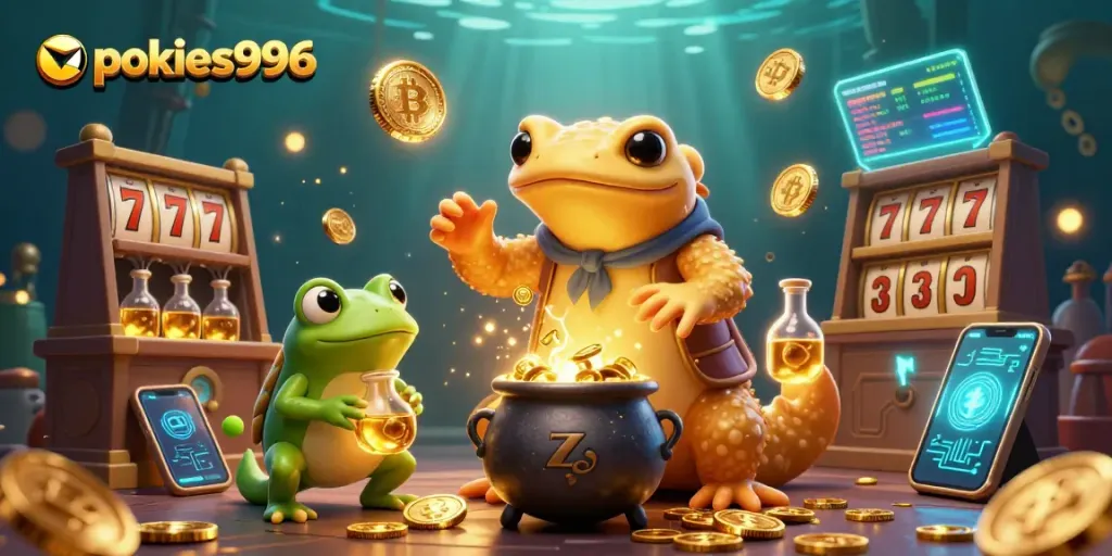 Engage with pokies996 and experience vibrant casino thrills with dynamic slot reels and gold coins.