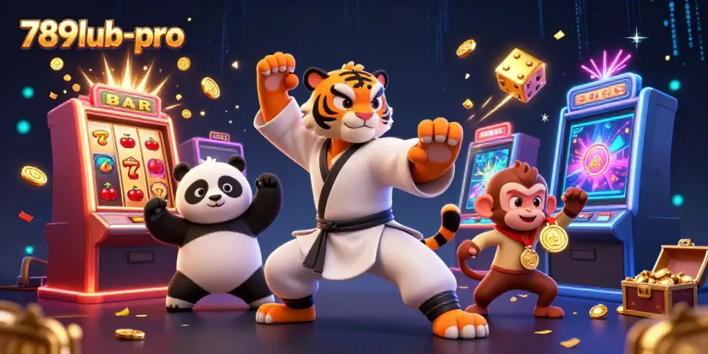 Experience dynamic gaming with 789lub-pro featuring cartoon master characters and vibrant slot themes.