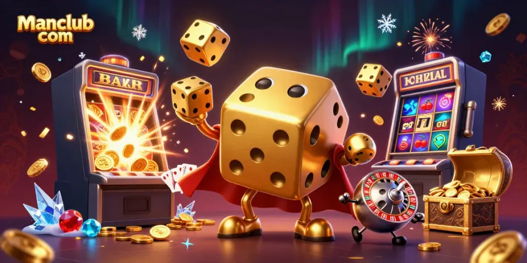 Experience thrilling gameplay at manclub com with golden dice and jackpot excitement!