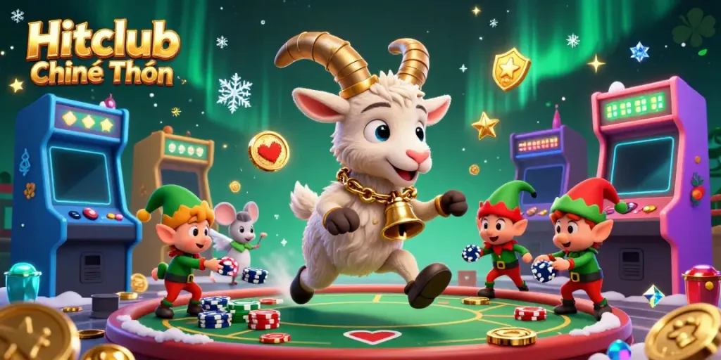 Experience thrilling gaming excitement at Hitclub Chính Thức with vibrant characters and dynamic casino elements.