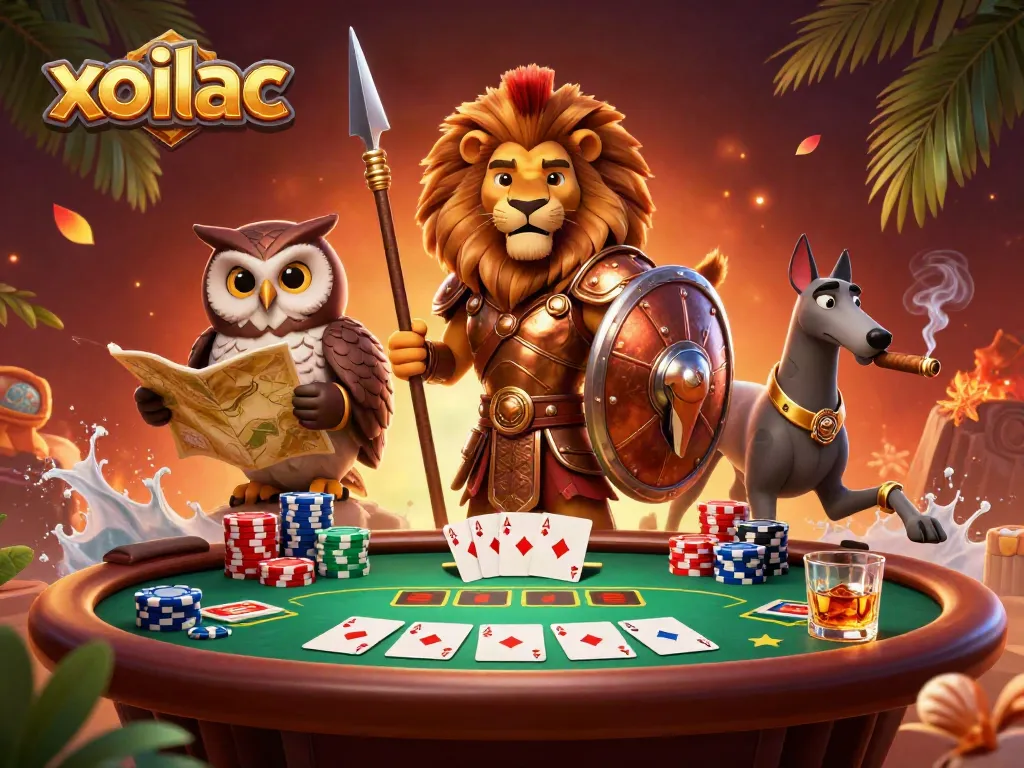 Experience exciting gambling with xoilac, featuring a Spartan lion, owl strategist, and greyhound messenger.