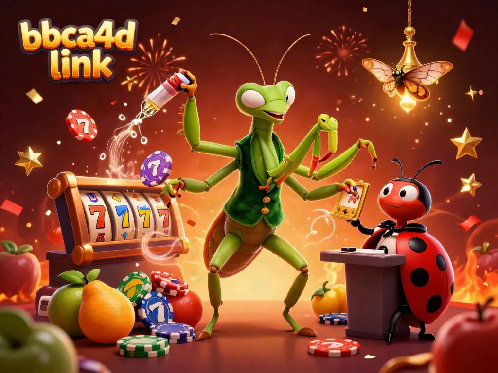 Permainan slot mengasyikkan dengan bbca4d link, menyajikan suasana kasino penuh warna.