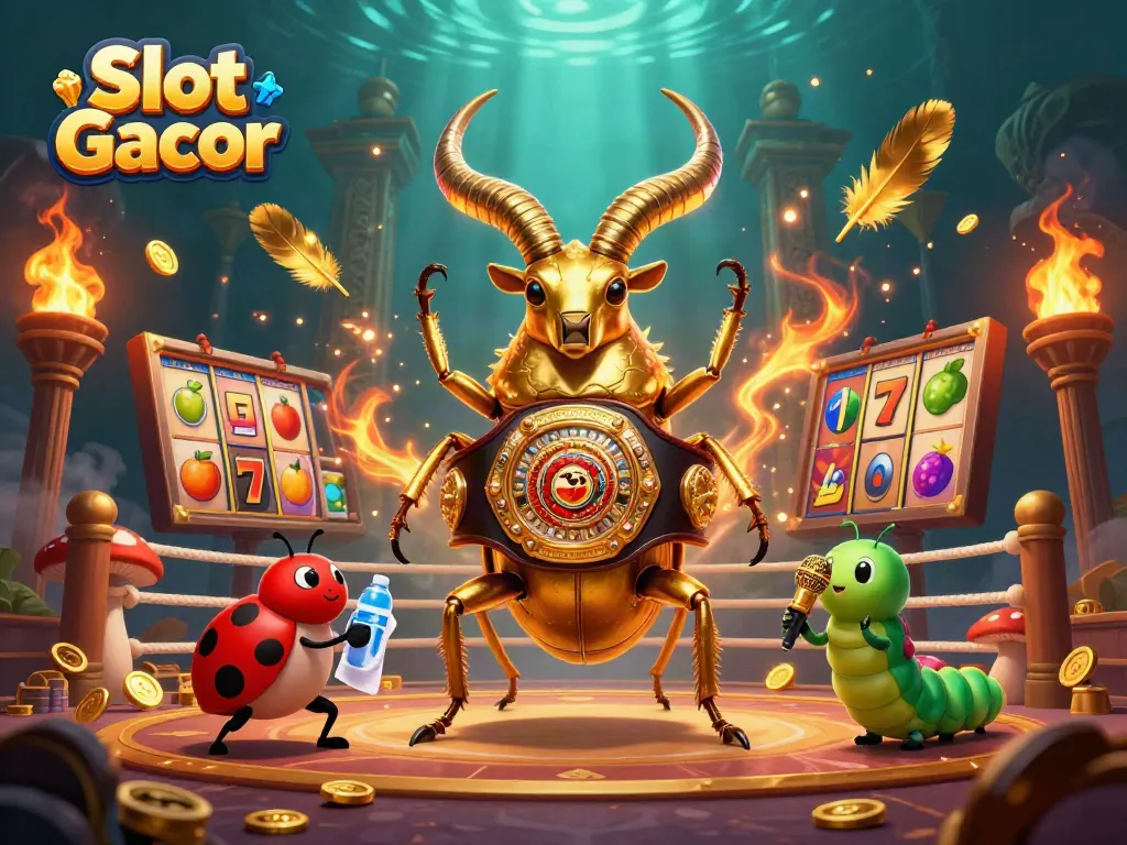 Engage with Slot Gacor's exciting slot games featuring dynamic characters in a vibrant casino atmosphere.