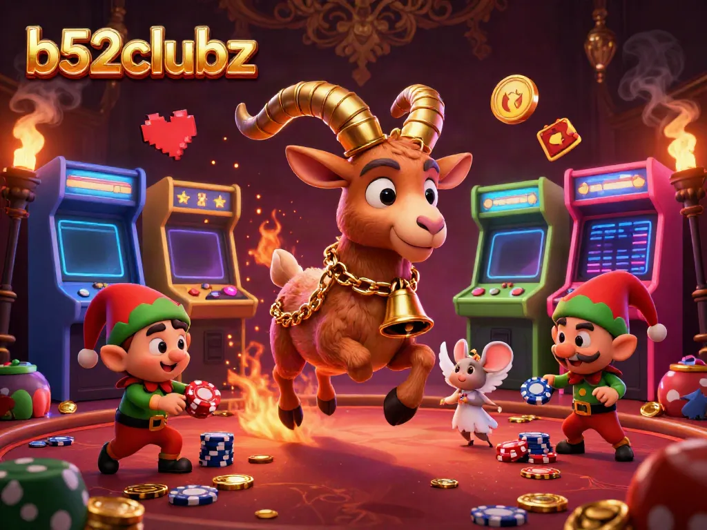 Engage in thrilling games at b52clubz casino with animated characters stealing poker chips.