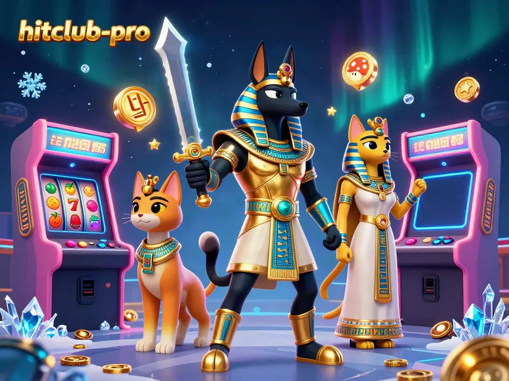 Experience thrilling wins at hitclub-pro with vibrant characters and dynamic casino elements.