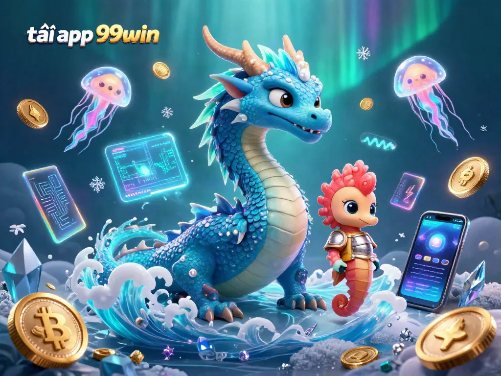 Tải app 99win for an immersive gaming experience with animated casino creatures.