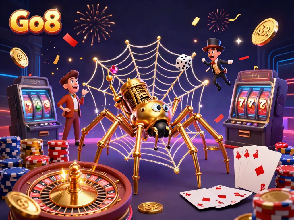 Engage with Go8's thrilling online casino experience featuring unique 3D steampunk elements.