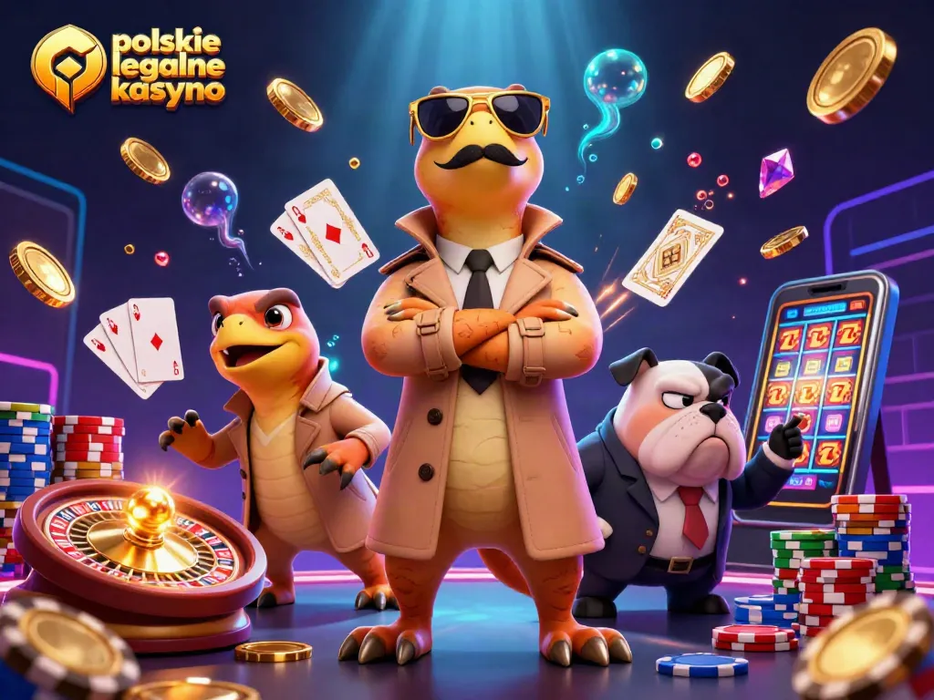 Join the excitement of polskie legalne kasyno as raptors cheerfully approach a VIP lounge.