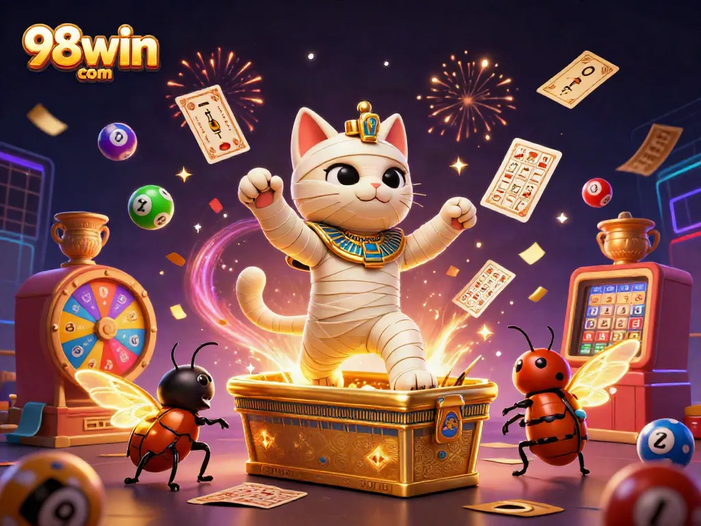 Experience thrilling gameplay at 98win com with vibrant casino elements and characters.