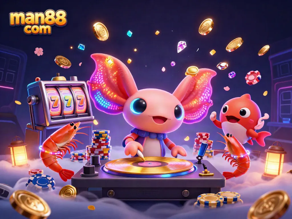 Spin the reels of man88 com with an electrifying DJ and vibrant casino characters