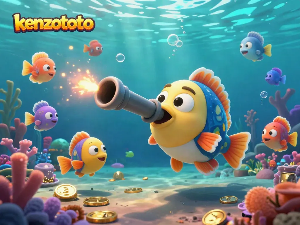 Kenzototo offers a thrilling fish shooting game experience with stunning sea creatures and engaging visuals.