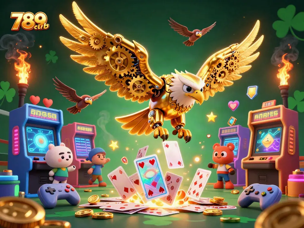 Experience the thrill of 789club with a vibrant 3D illustration of interactive gaming elements.